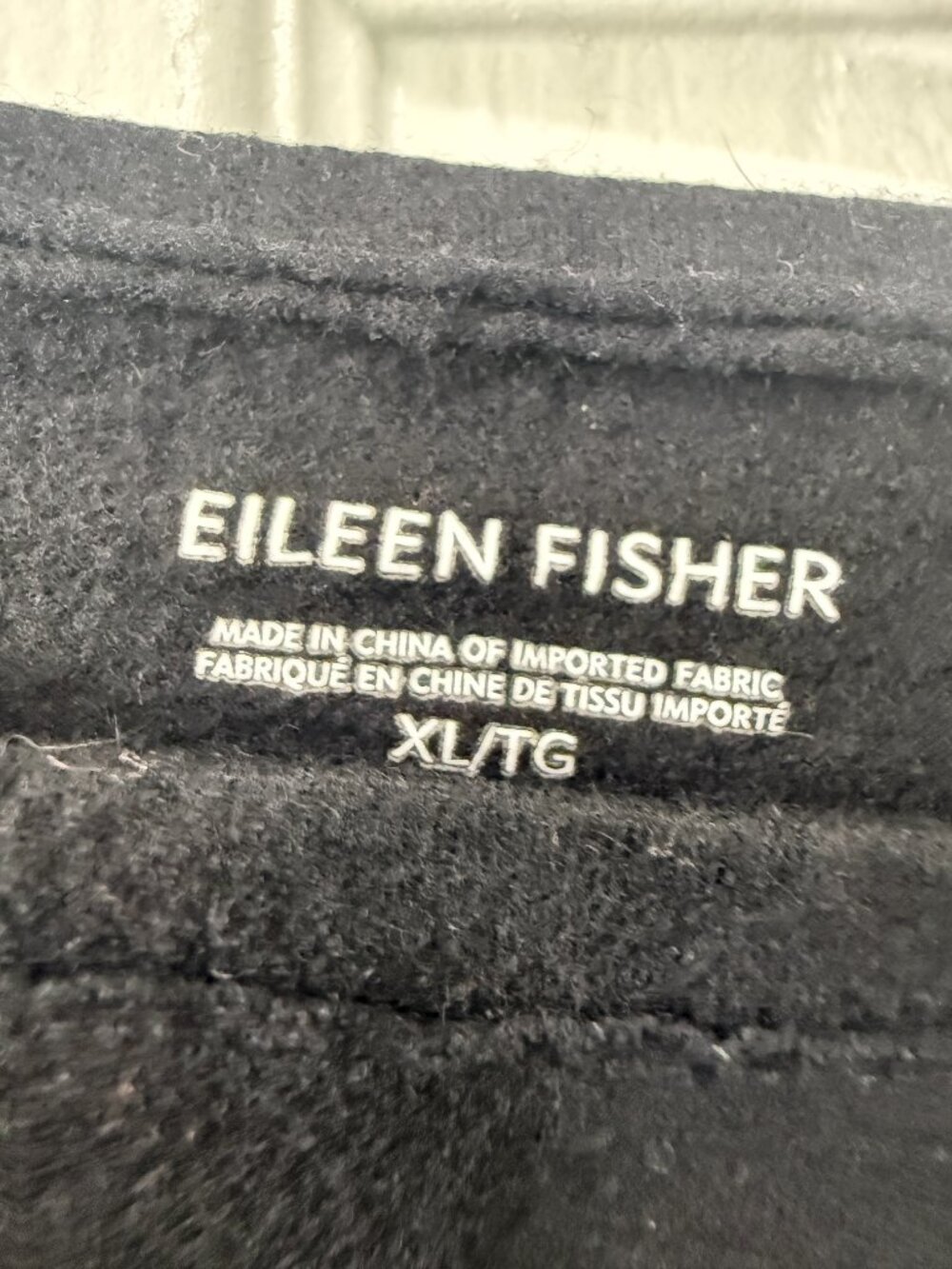 Eileen Fisher 100% Wool Sweater Dress XL | Black Pocket Midi | Quiet Luxury Mini - Picture 4 of 5